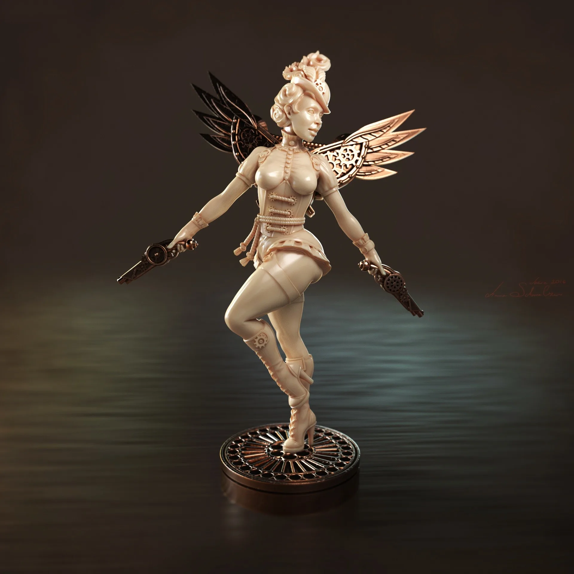 Vicky Victorian Angels collectible miniature sculpture by Anna Schmelzer