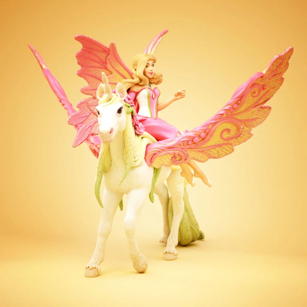 Feya on Butterfly Pegasus toy sculpt for Schleich by Anna Schmelzer