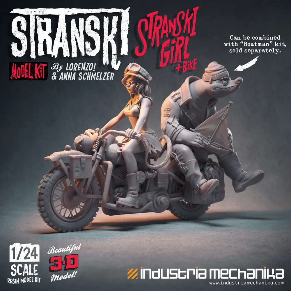 Stranski Girl and Boatman collectible sculpts shown together by Anna Schmelzer