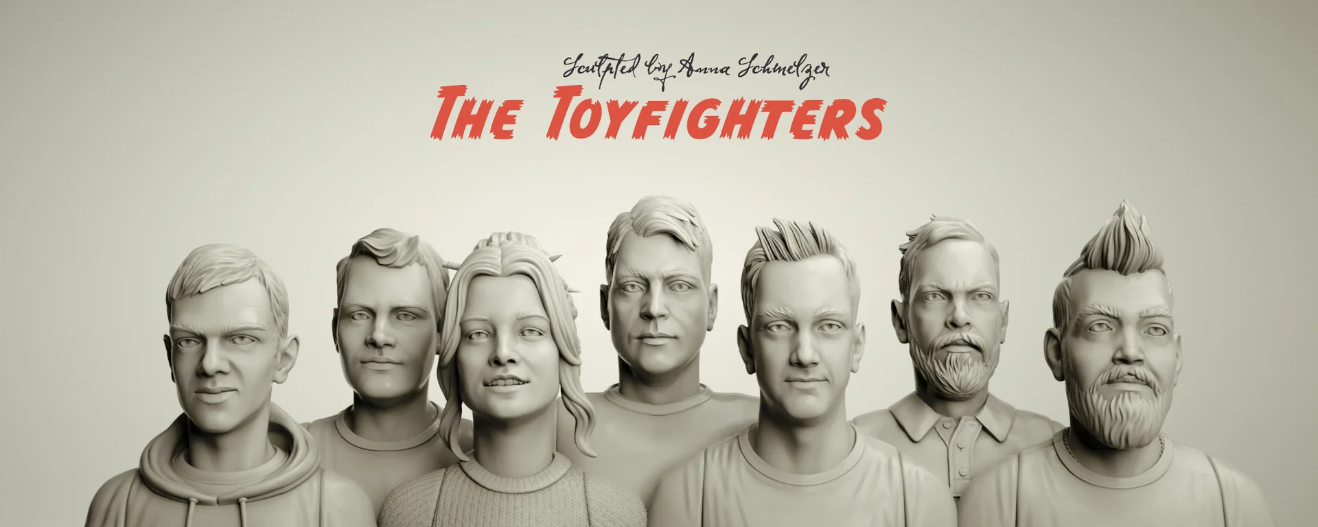 Toyfight team portrait sculpt of Choir in ZBrush by Anna Schmelzer